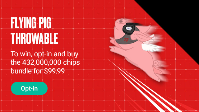 Get the Flying Pig Throwable